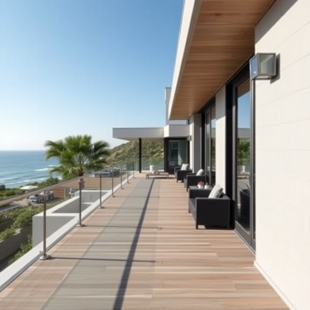Coastal Residence Glass Railing System